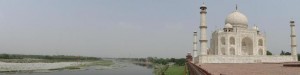 Taj Mahal - panorama view